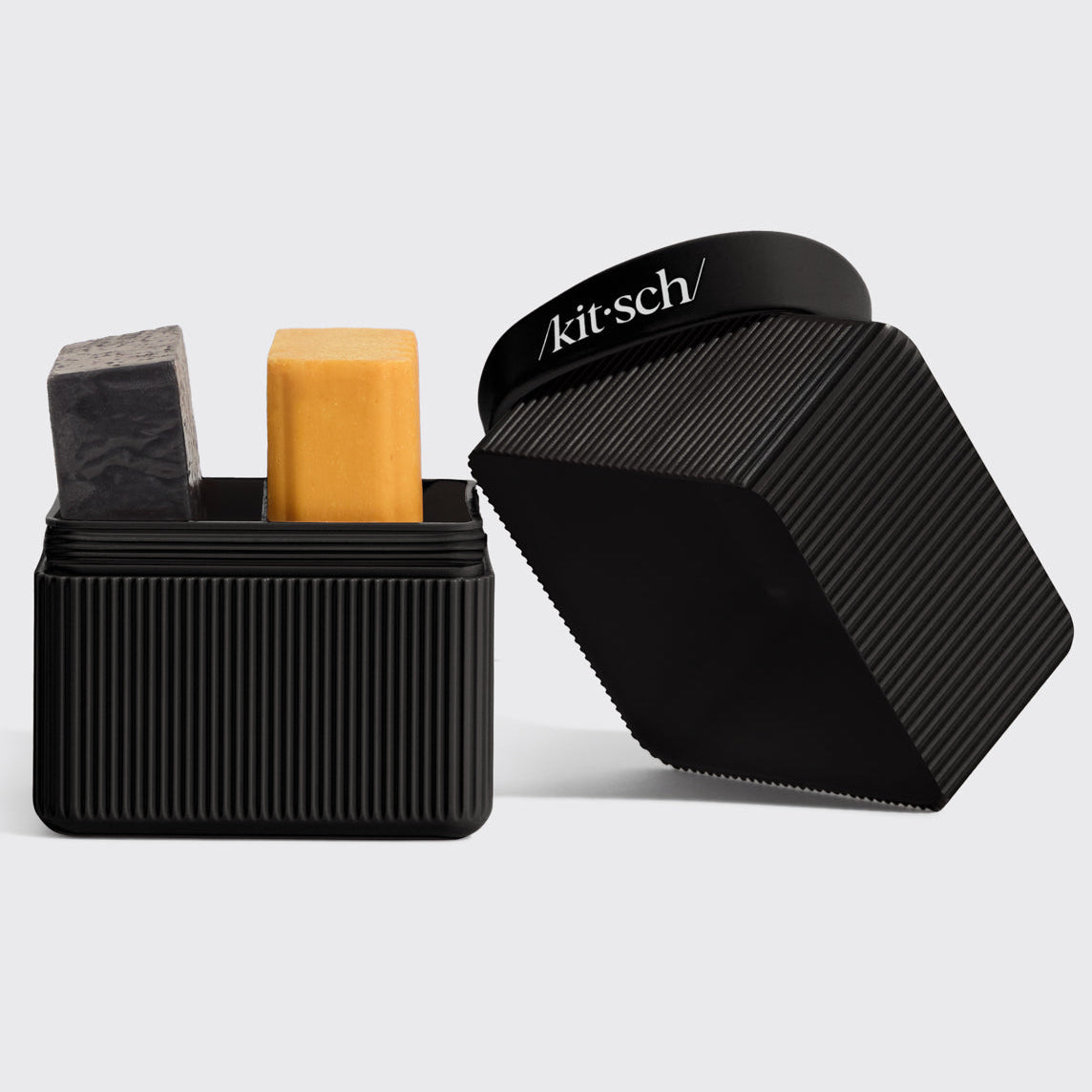 2-Compartment Travel Case - Black - Curated Collection