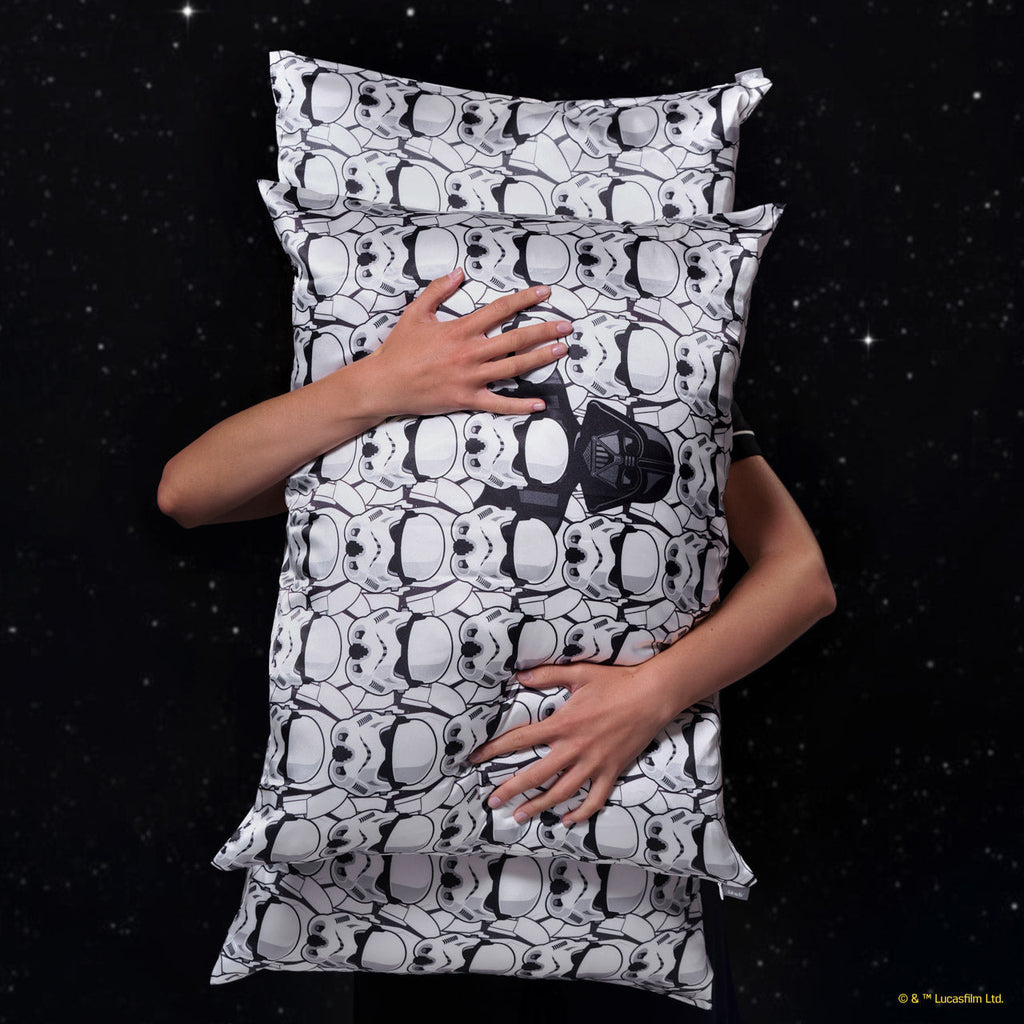 Star WarsTM and Kitsch Satin Pillowcase in Darth Vader and Stormtroopers 4 Pack - King - Everyday Essentials