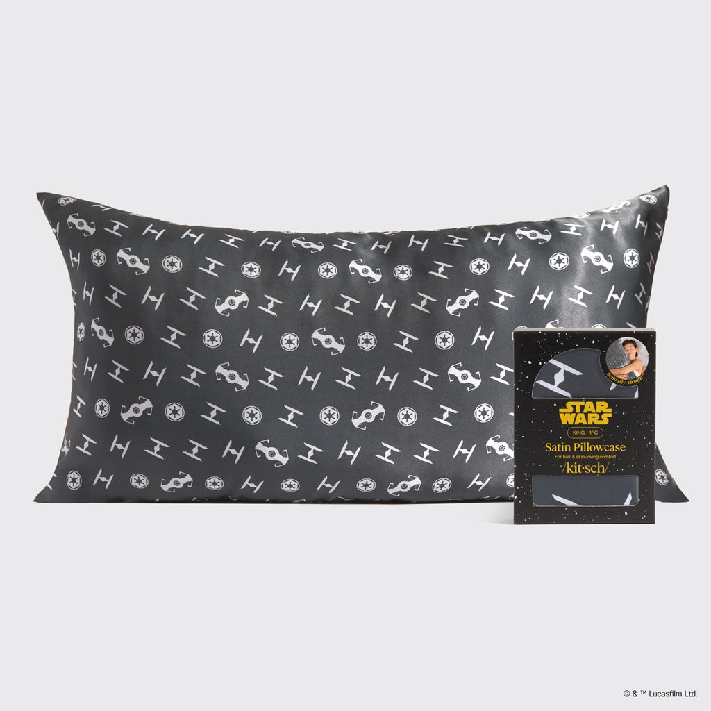 Star WarsTM and Kitsch Satin Pillowcase in Galactic Empire 4 Pack - King - Signature Selection