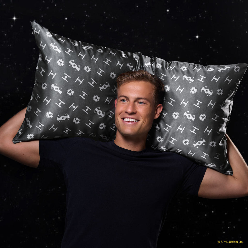 Star WarsTM and Kitsch Satin Pillowcase in Galactic Empire 2 Pack - King - Curated Collection