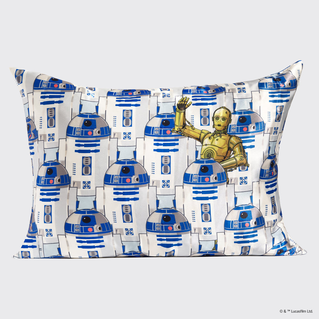 Star WarsTM and Kitsch Satin Pillowcase in R2-D2 and C-3PO 4 Pack - Everyday Essentials