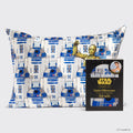 Star WarsTM and Kitsch Satin Pillowcase in R2-D2 and C-3PO 4 Pack - Everyday Essentials