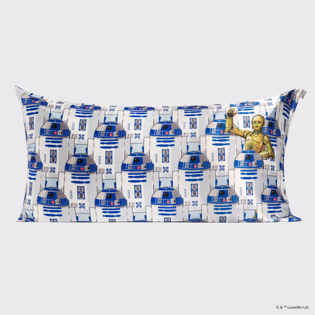 Star WarsTM and Kitsch Satin Pillowcase in R2-D2 and C-3PO 4 Pack - King - Signature Selection