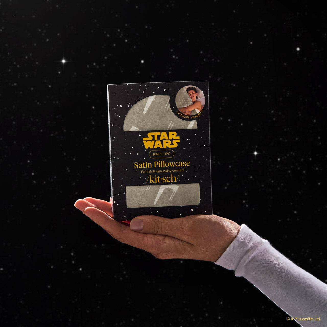 Star WarsTM and Kitsch Satin Pillowcase in Rebel Alliance 2 Pack - King - Curated Collection