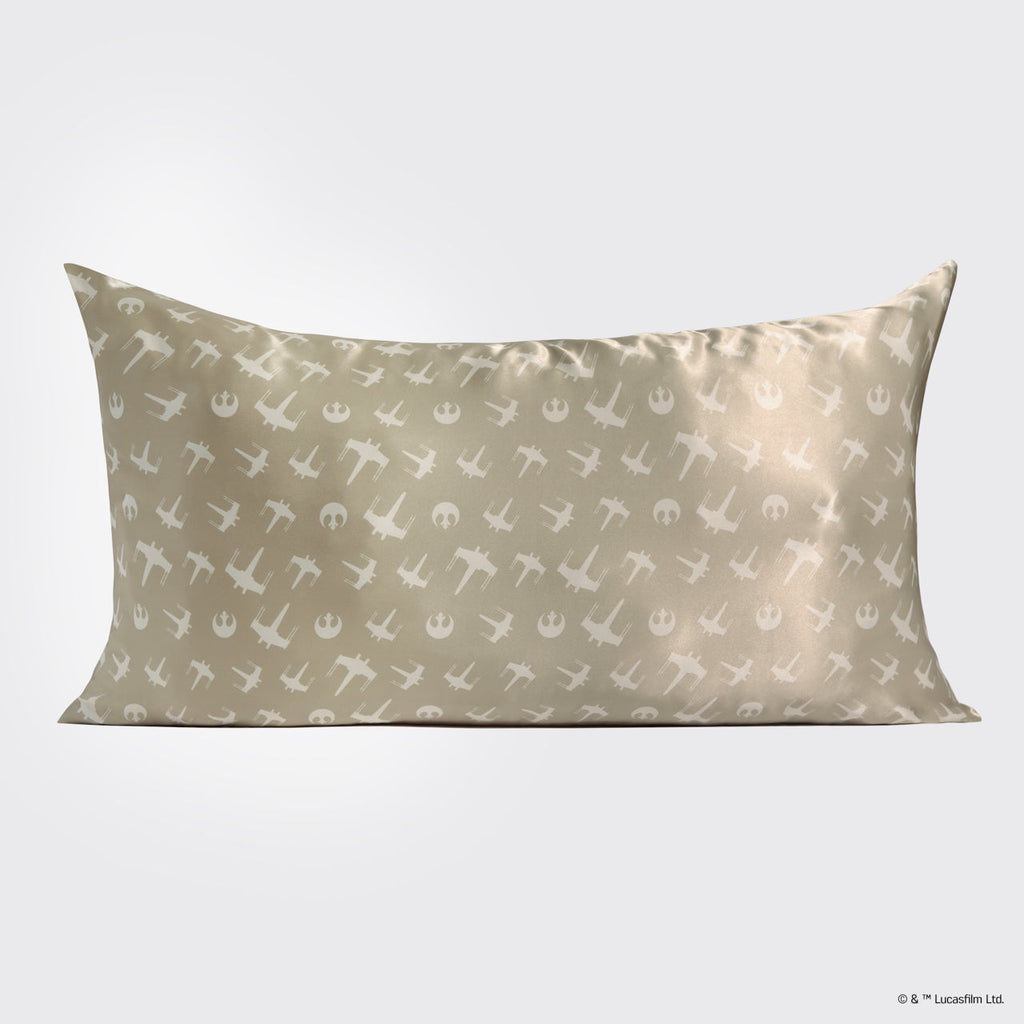 Star WarsTM and Kitsch Satin Pillowcase in Rebel Alliance - King - Curated Collection