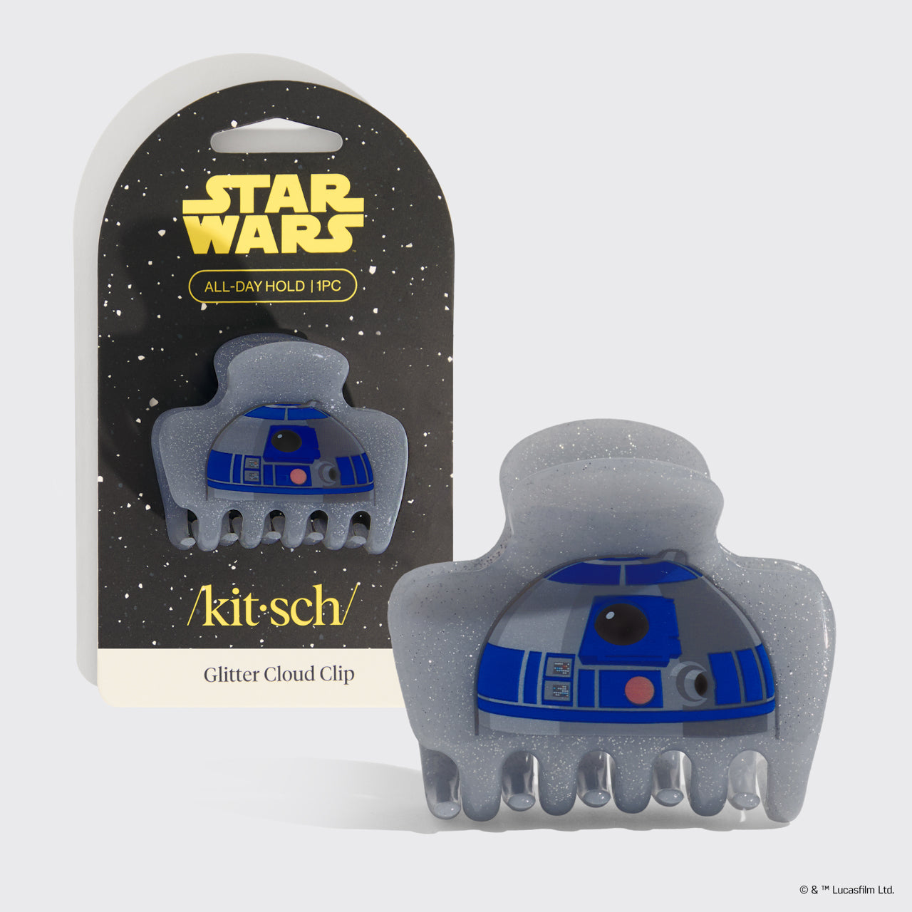 Star WarsTM and Kitsch Glitter Cloud Clip in R2-D2 - Curated Collection