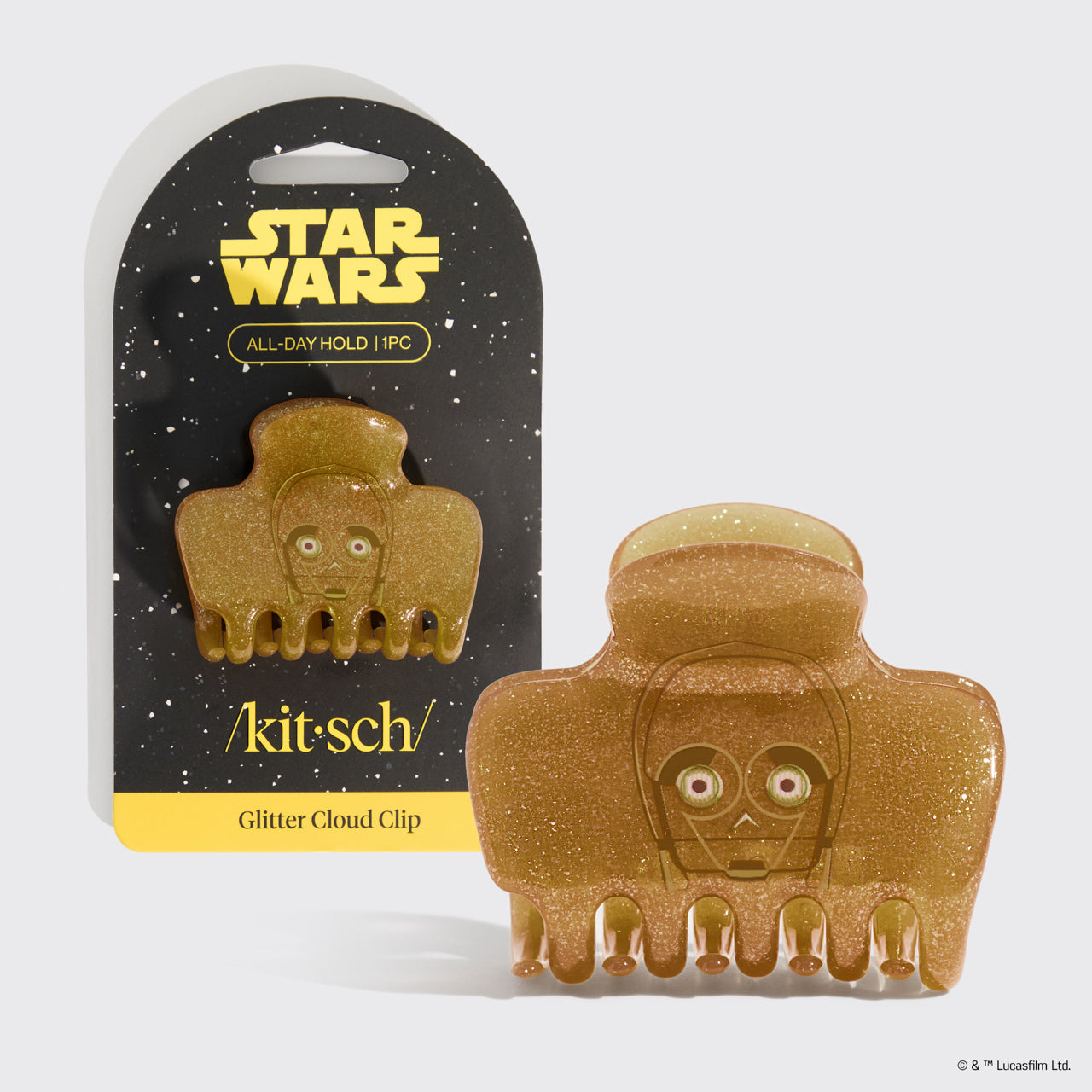 Star WarsTM and Kitsch Glitter Cloud Clip in C-3PO - Signature Selection