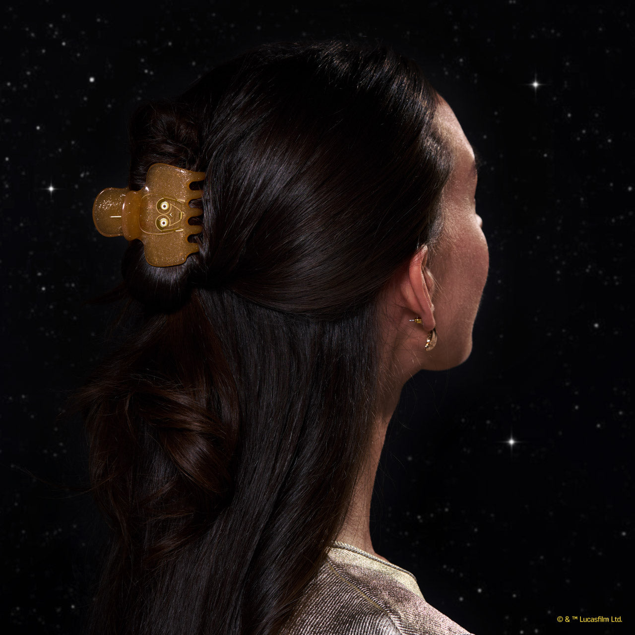 Star WarsTM and Kitsch Glitter Cloud Clip in C-3PO - Signature Selection