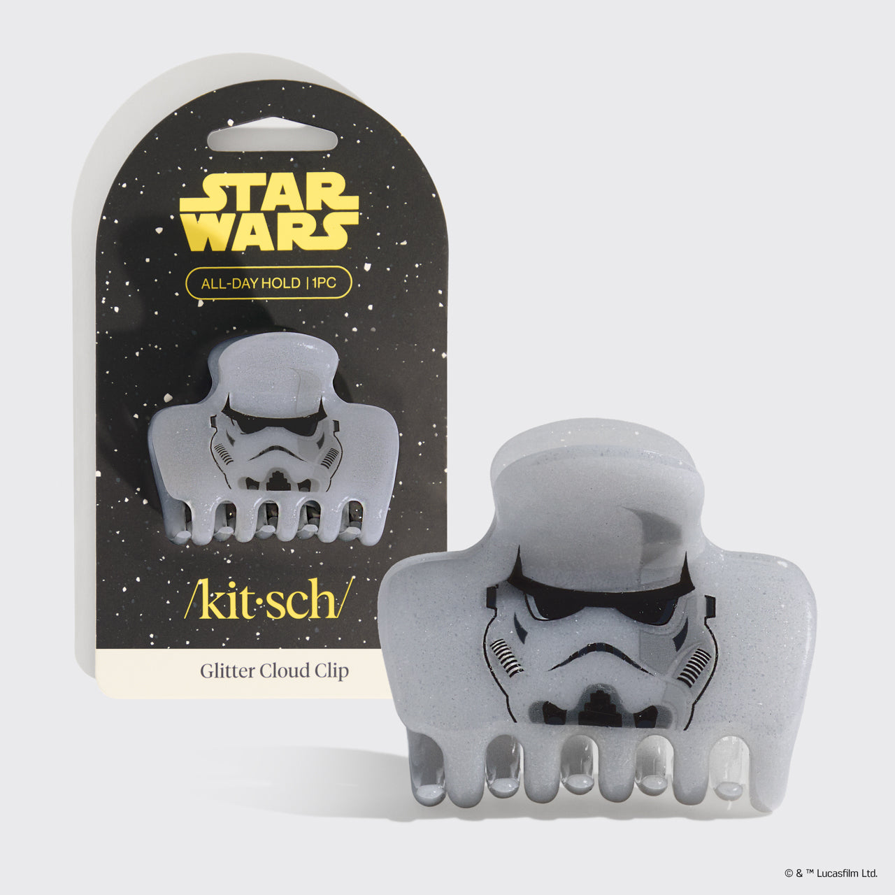 Star WarsTM and Kitsch Glitter Cloud Clip in Stormtrooper - Everyday Essentials