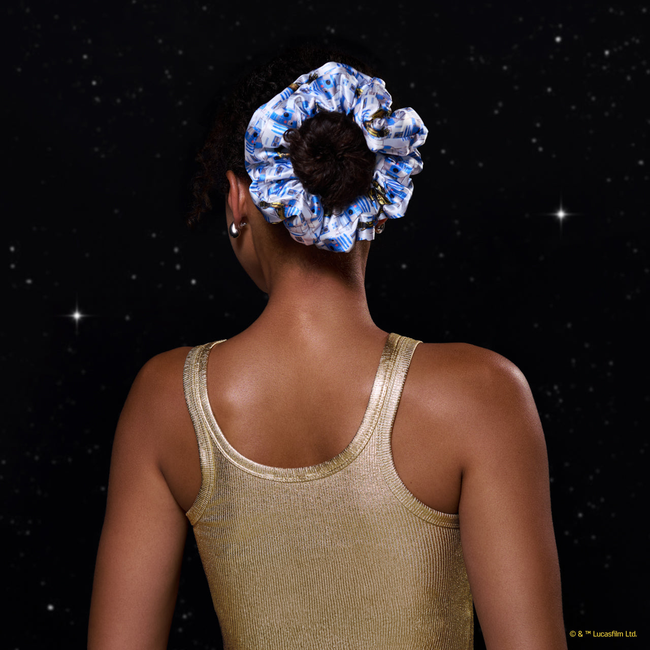 Star WarsTM and Kitsch Pillow Scrunchies in Satin - R2-D2 and Stormtroopers - Curated Collection