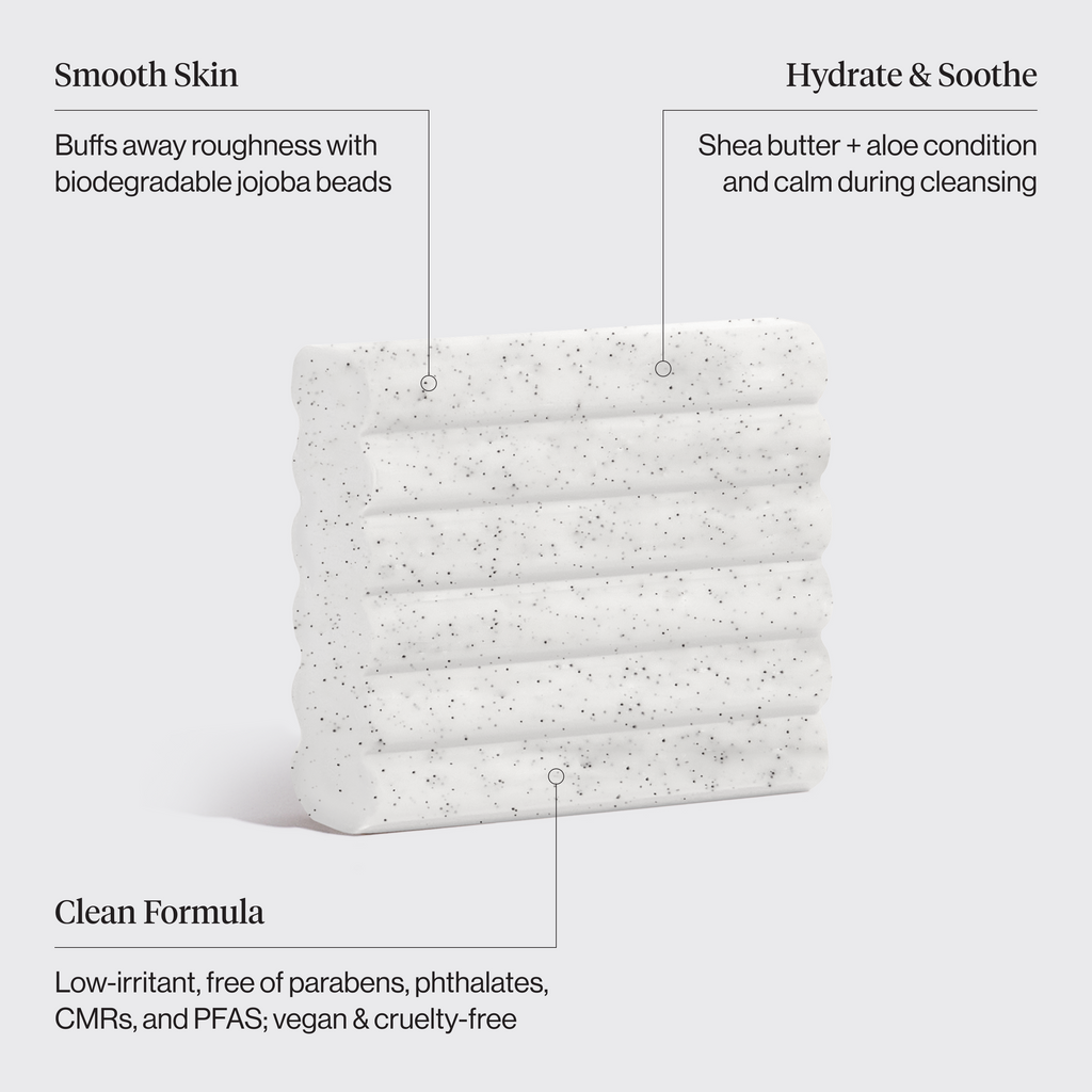 Jojoba Bead Exfoliating Body Wash Bar - Everyday Essentials
