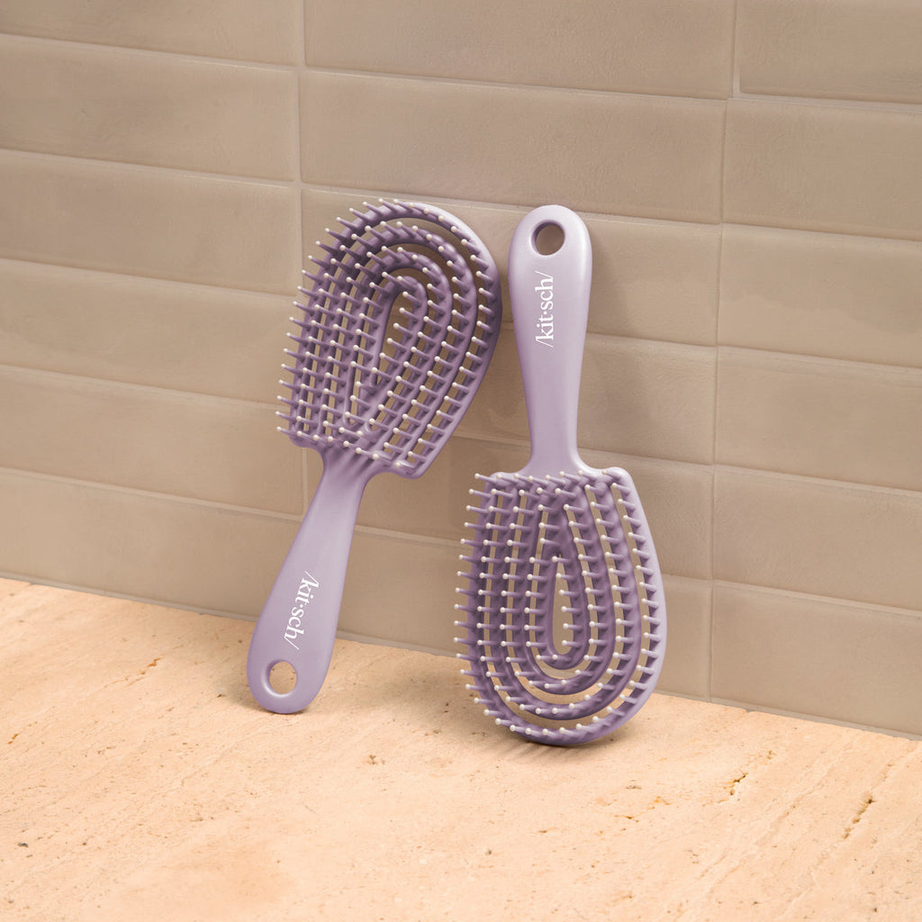 Soft Violet Detangling Flexi Brush - Mini - Everyday Essentials