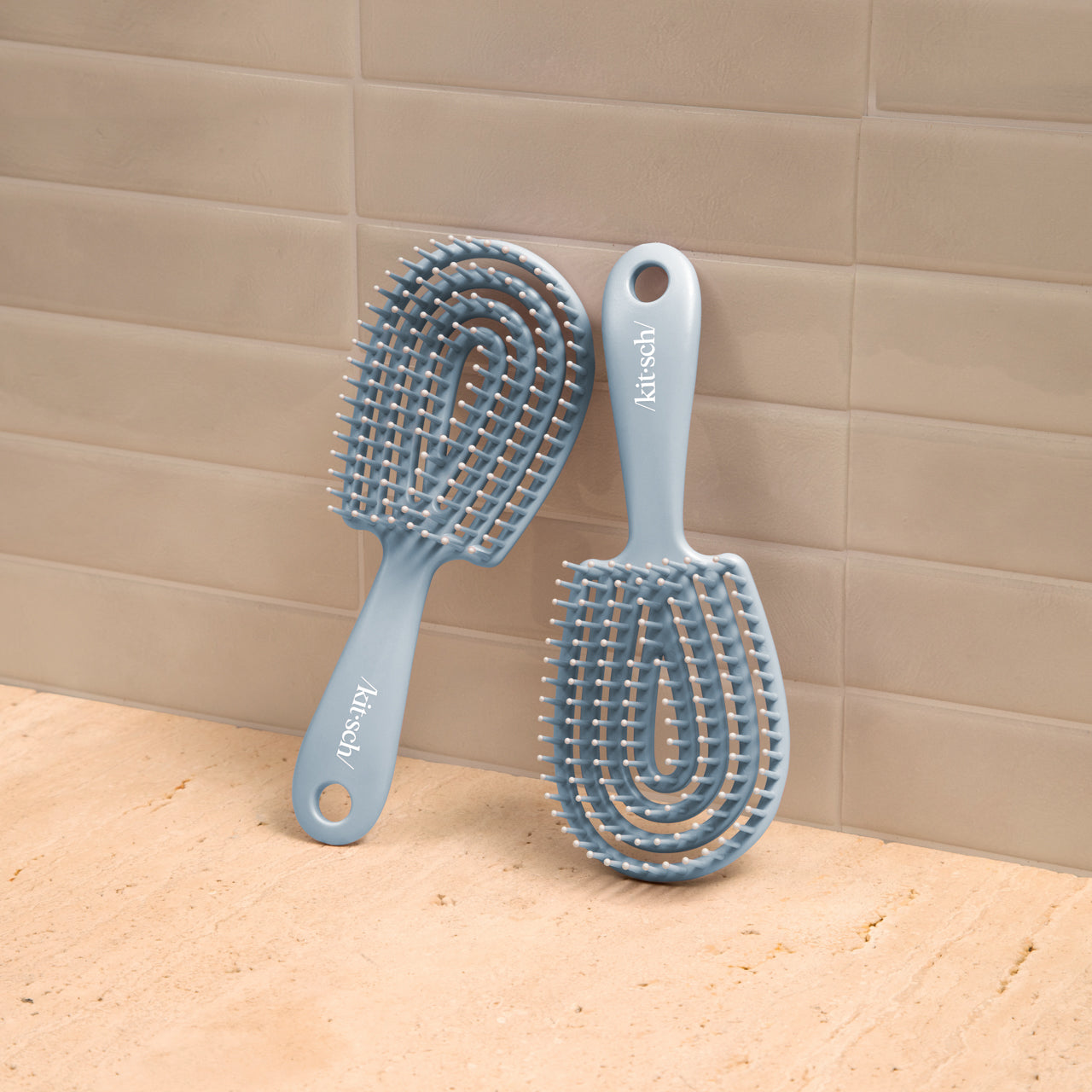 Haze Blue Detangling Flexi Brush - Mini - Curated Collection