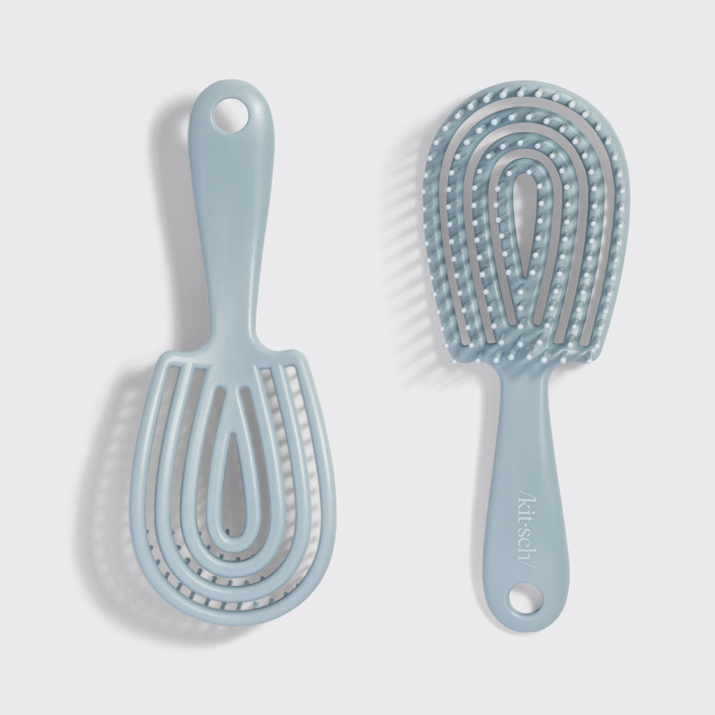 Haze Blue Detangling Flexi Brush - Mini - Curated Collection