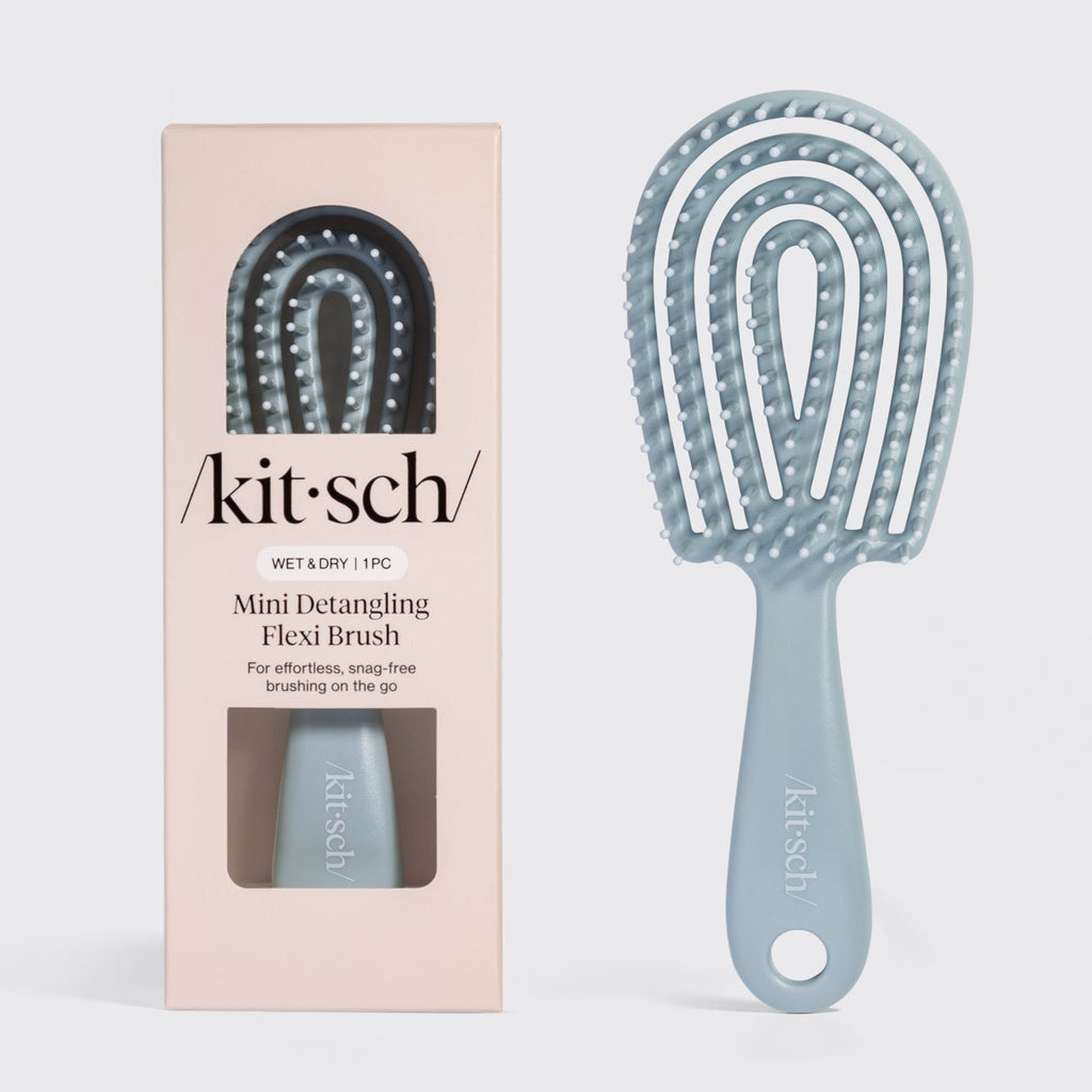 Haze Blue Detangling Flexi Brush - Mini - Curated Collection