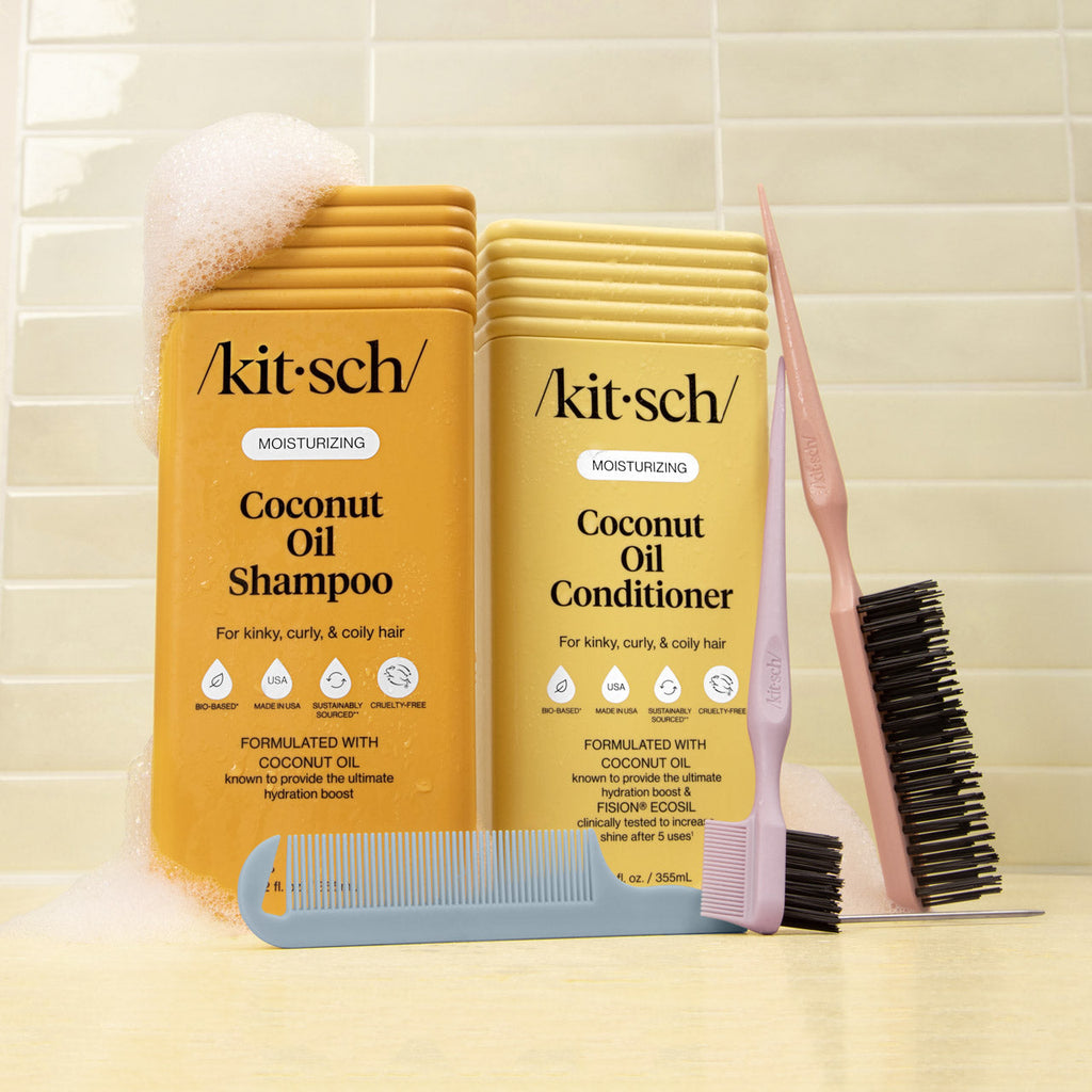 Coconut Oil Shampoo and Conditioner Combo for Dry Damaged Hair - Everyday Essentials
