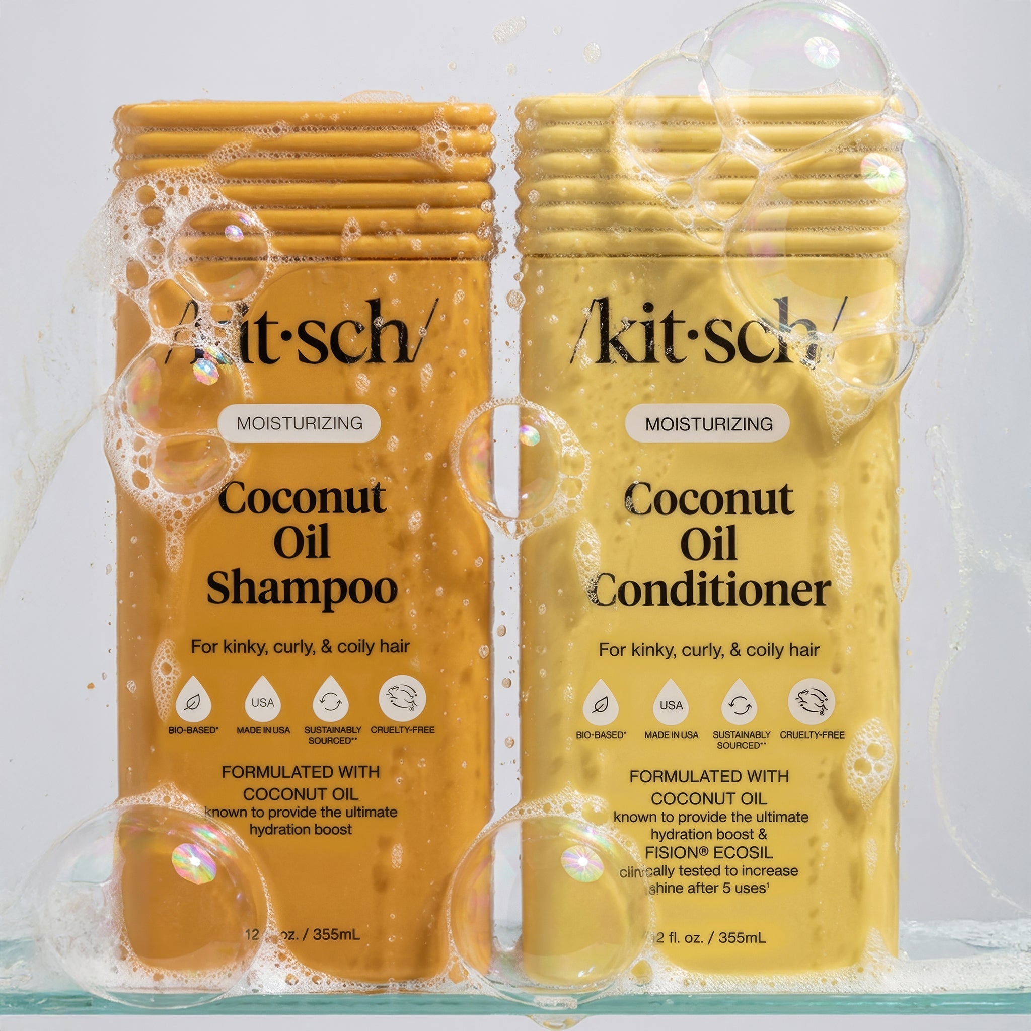 Coconut Oil Shampoo and Conditioner Combo for Dry Damaged Hair - Everyday Essentials