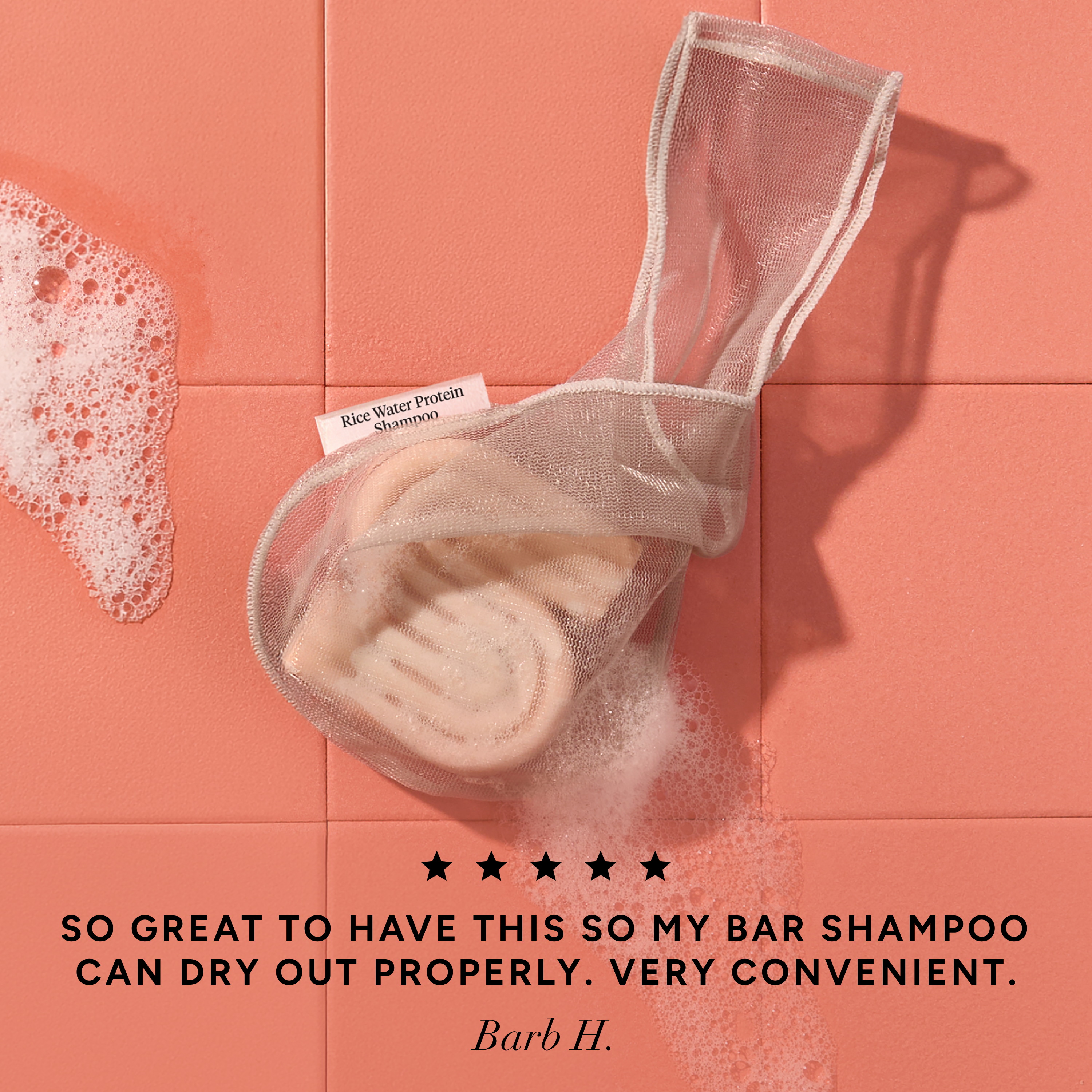Rice Water Protein Shampoo Bar Saver Bag - Curated Collection