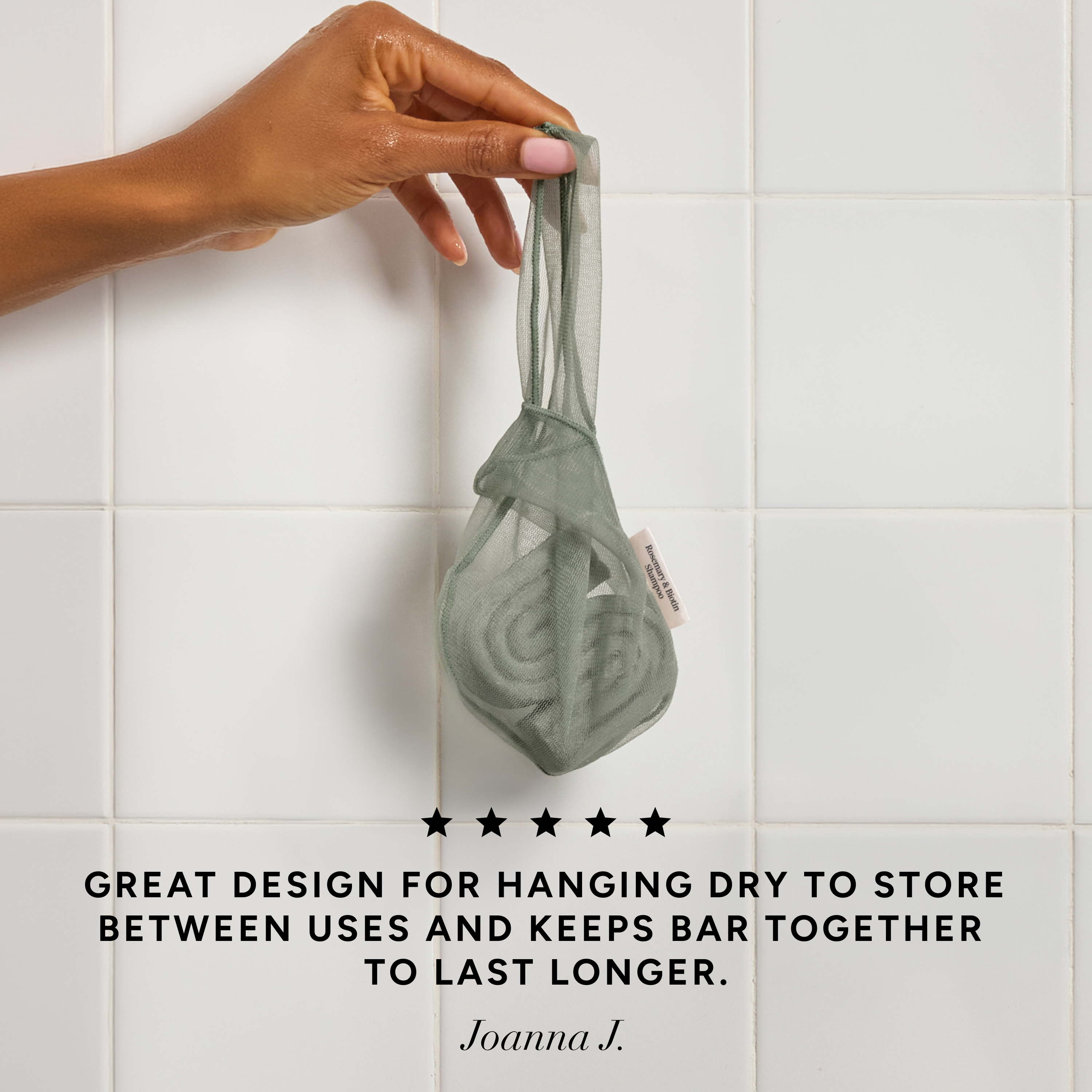 Rosemary and Biotin Shampoo Bar Saver Bag - Everyday Essentials