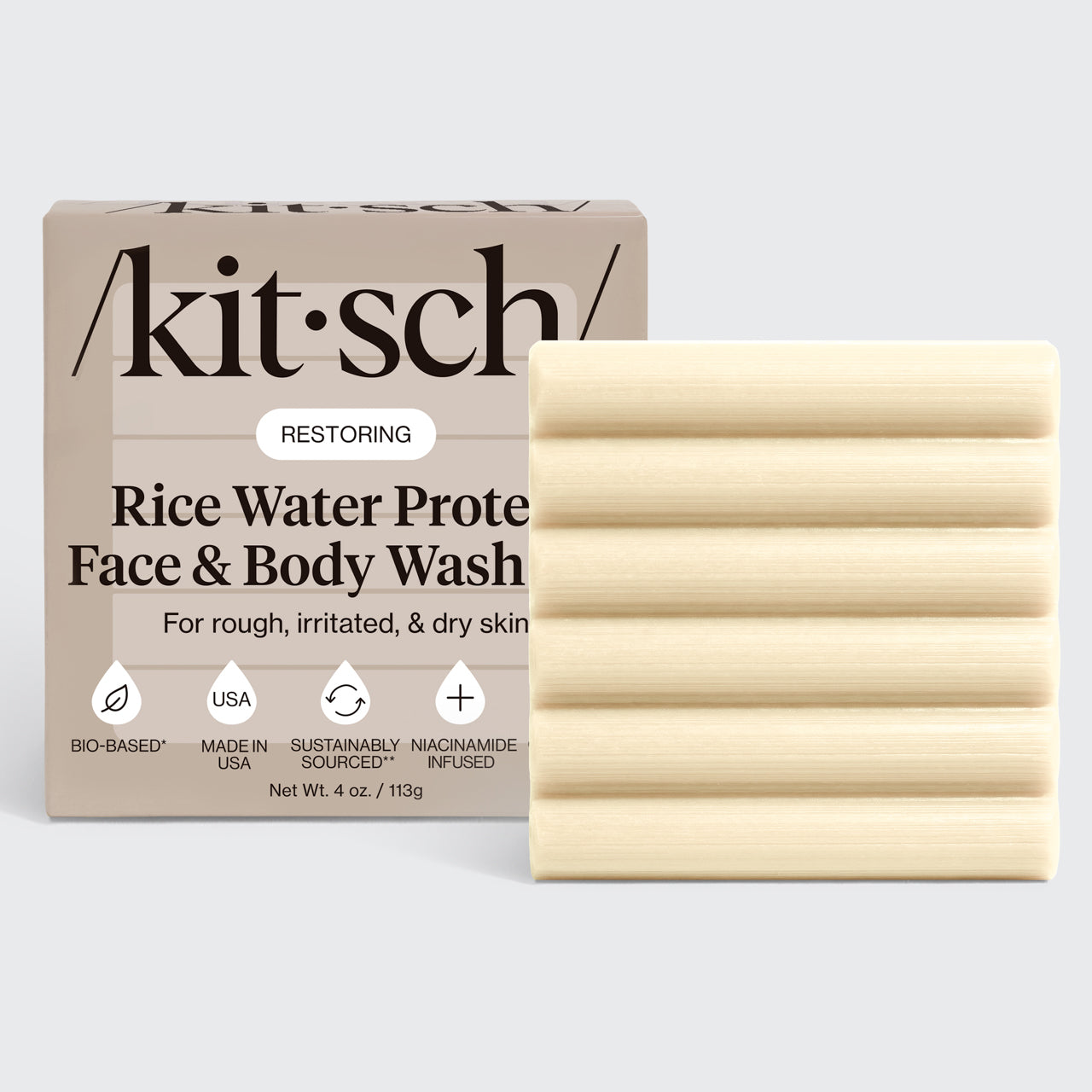 Rice Water Protein Restoring Face and Body Wash Bar - Everyday Essentials