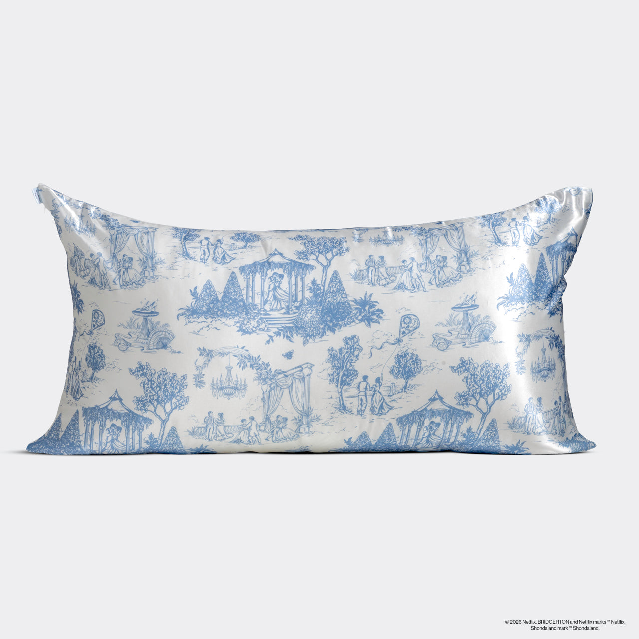 Bridgerton x Kitsch Satin Pillowcase in Garden Toile 4 Pack - King - Curated Collection