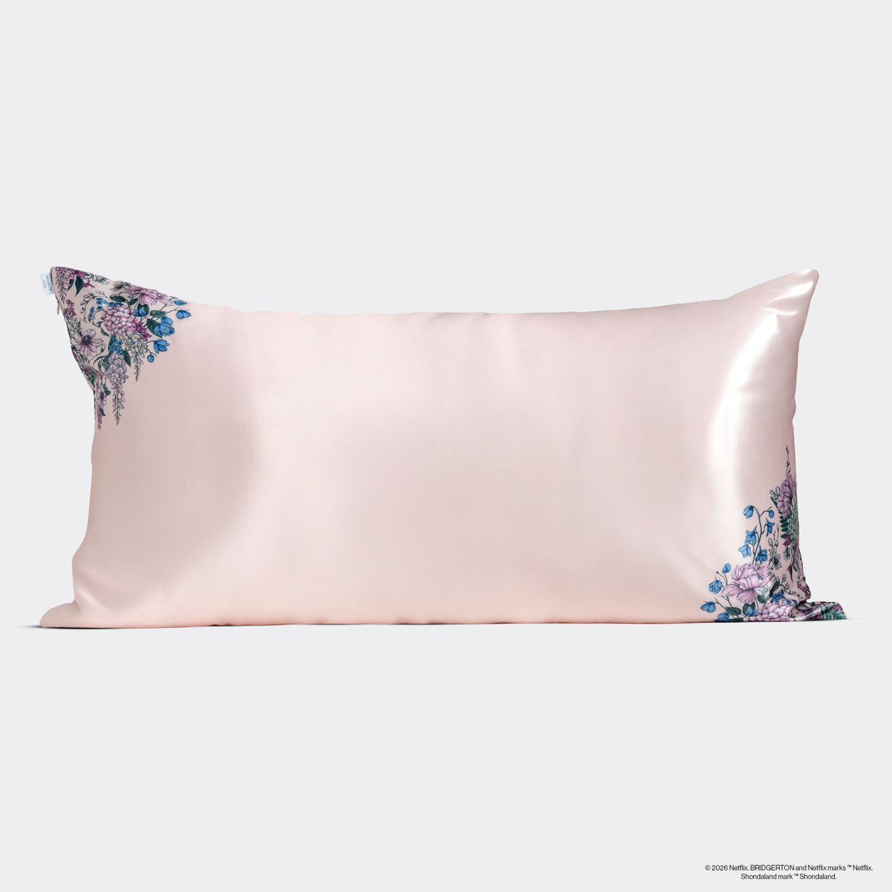 Bridgerton x Kitsch Satin Pillowcase in Wisteria 2 Pack - King - Curated Collection