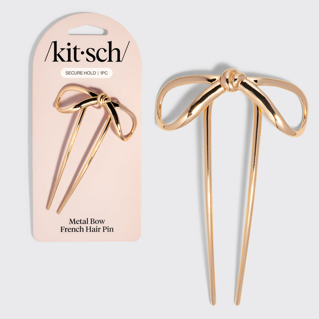 Gold Bow French Hair Pin - Mini - Curated Collection