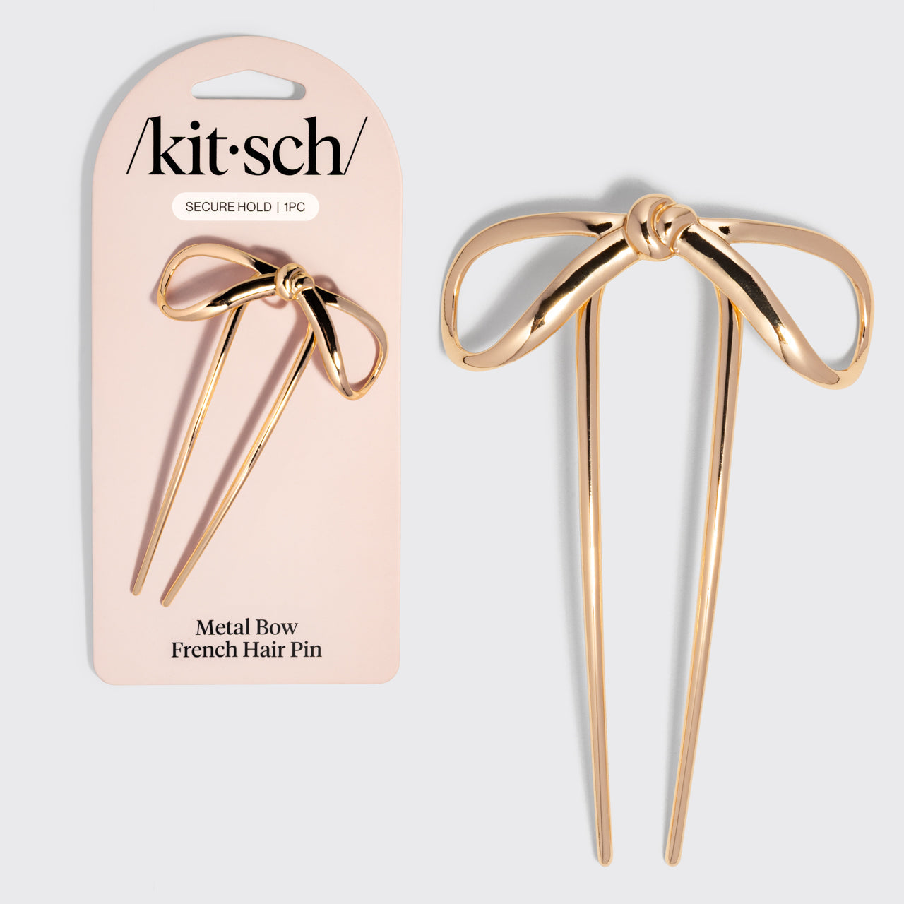 Gold Bow French Hair Pin - Mini - Curated Collection