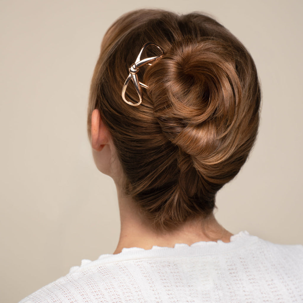 Gold Bow French Hair Pin - Mini - Curated Collection