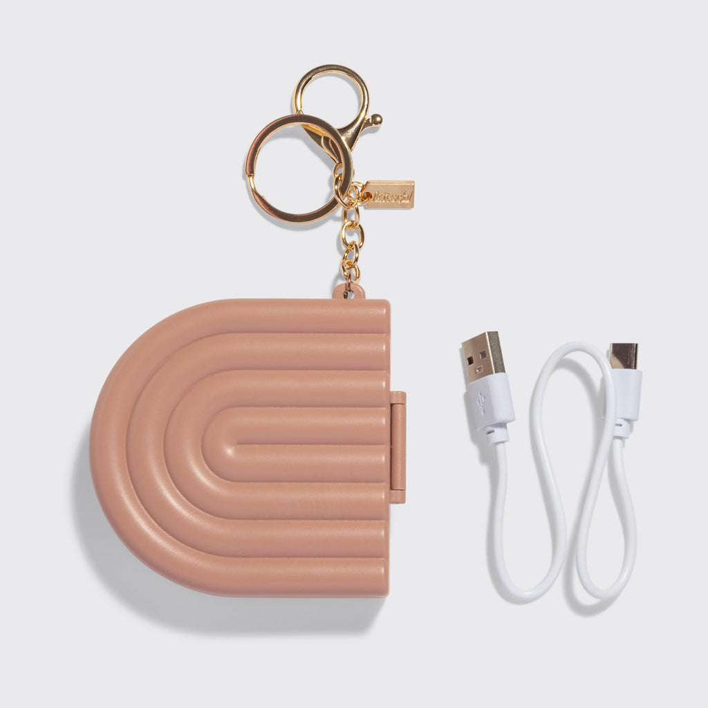 Terracotta Compact Mirror Keychain - Everyday Essentials