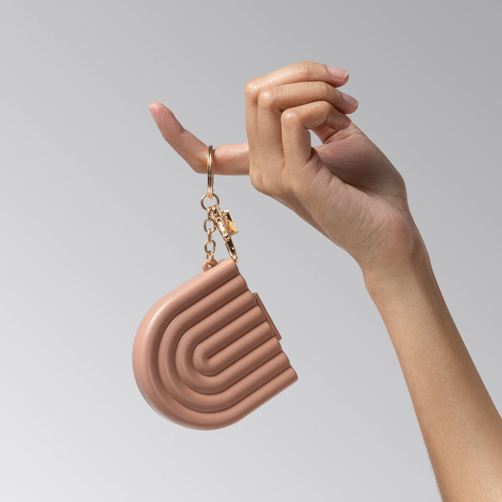Terracotta Compact Mirror Keychain - Everyday Essentials