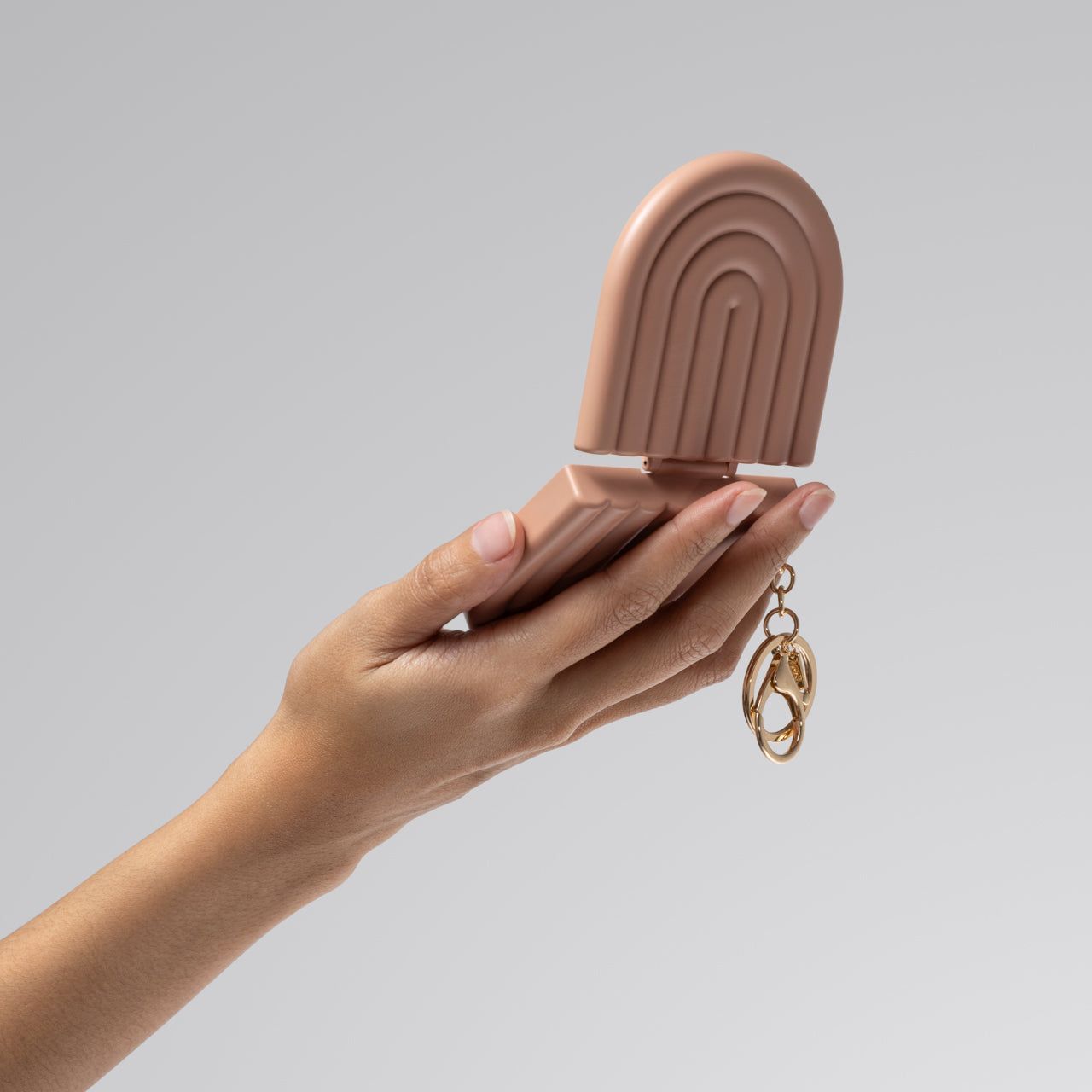 Terracotta Compact Mirror Keychain - Everyday Essentials