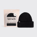 GlazeyTM Satin-Lined Beanie in Black - Everyday Essentials