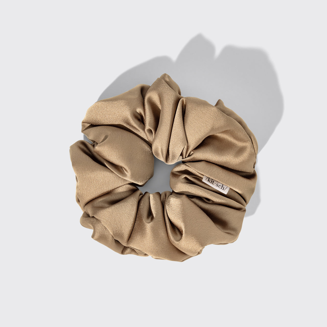 Black Satin Pillow Scrunchies 4pc Set - Signature Selection