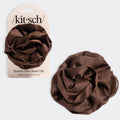 Satin Rosette Medium Flat Cloud Clip - Chocolate - Everyday Essentials