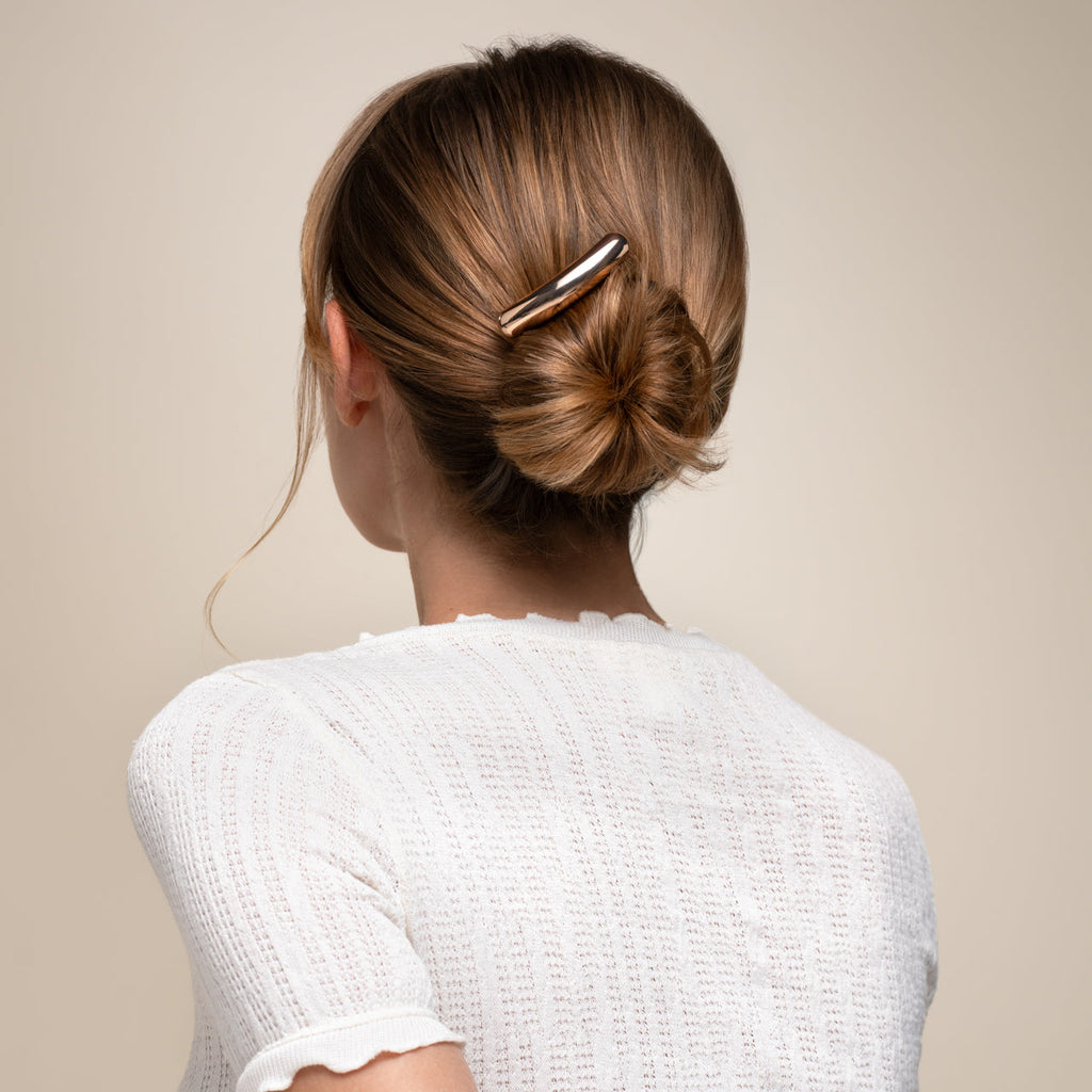 Gold Metal Barrette French Hair Pin - Mini - Signature Selection