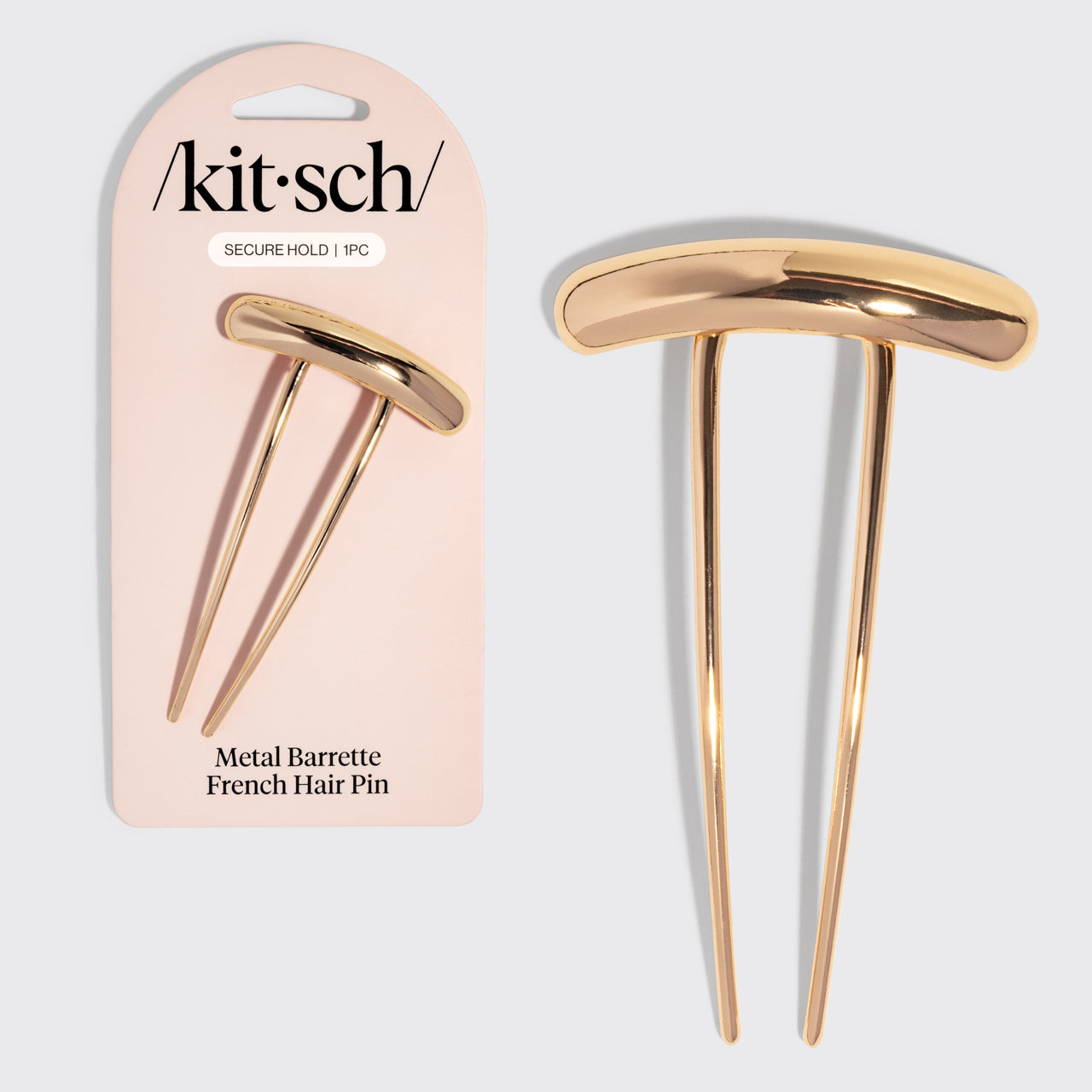 Gold Metal Barrette French Hair Pin - Mini - Signature Selection