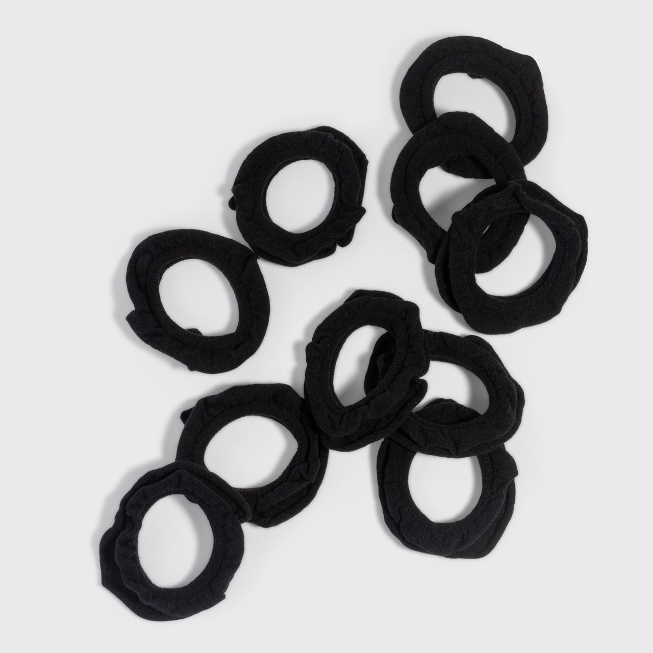 Black Petal Hair Elastics - Everyday Essentials
