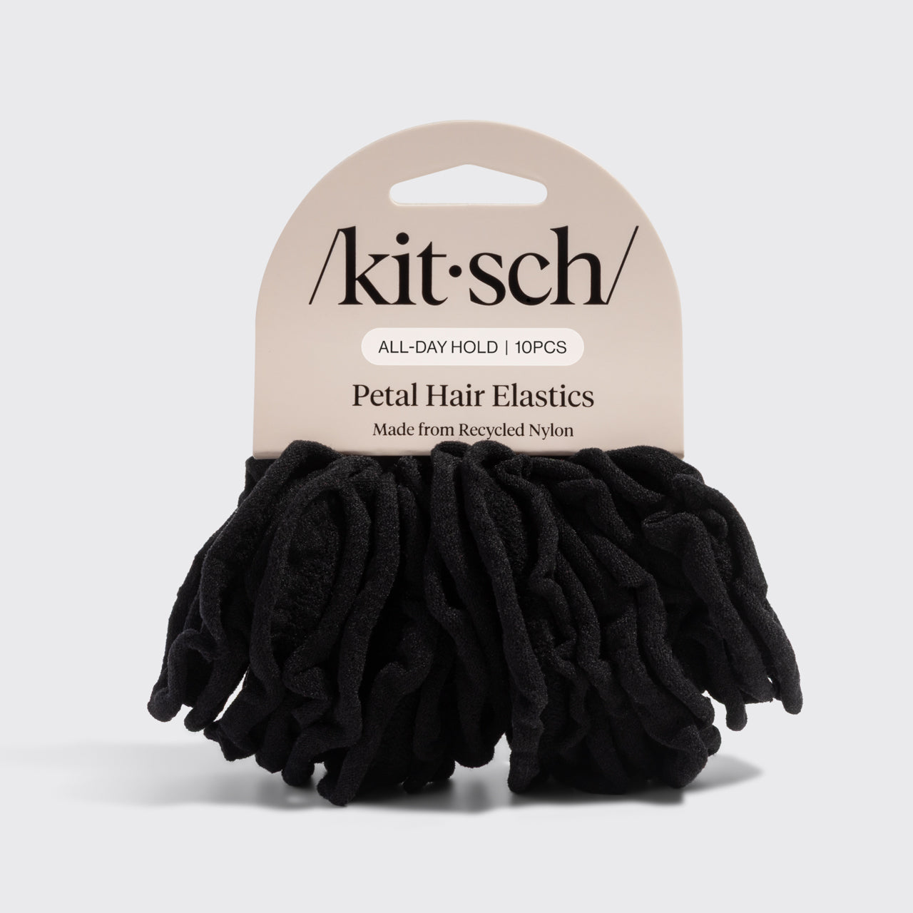 Black Petal Hair Elastics - Everyday Essentials