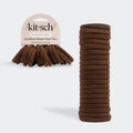 Chocolate Seamless Hair Elastics 20pc Set - Everyday Essentials