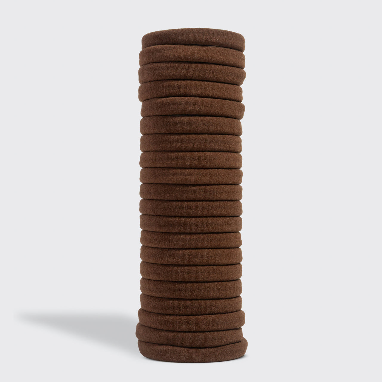 Chocolate Seamless Hair Elastics 20pc Set - Everyday Essentials