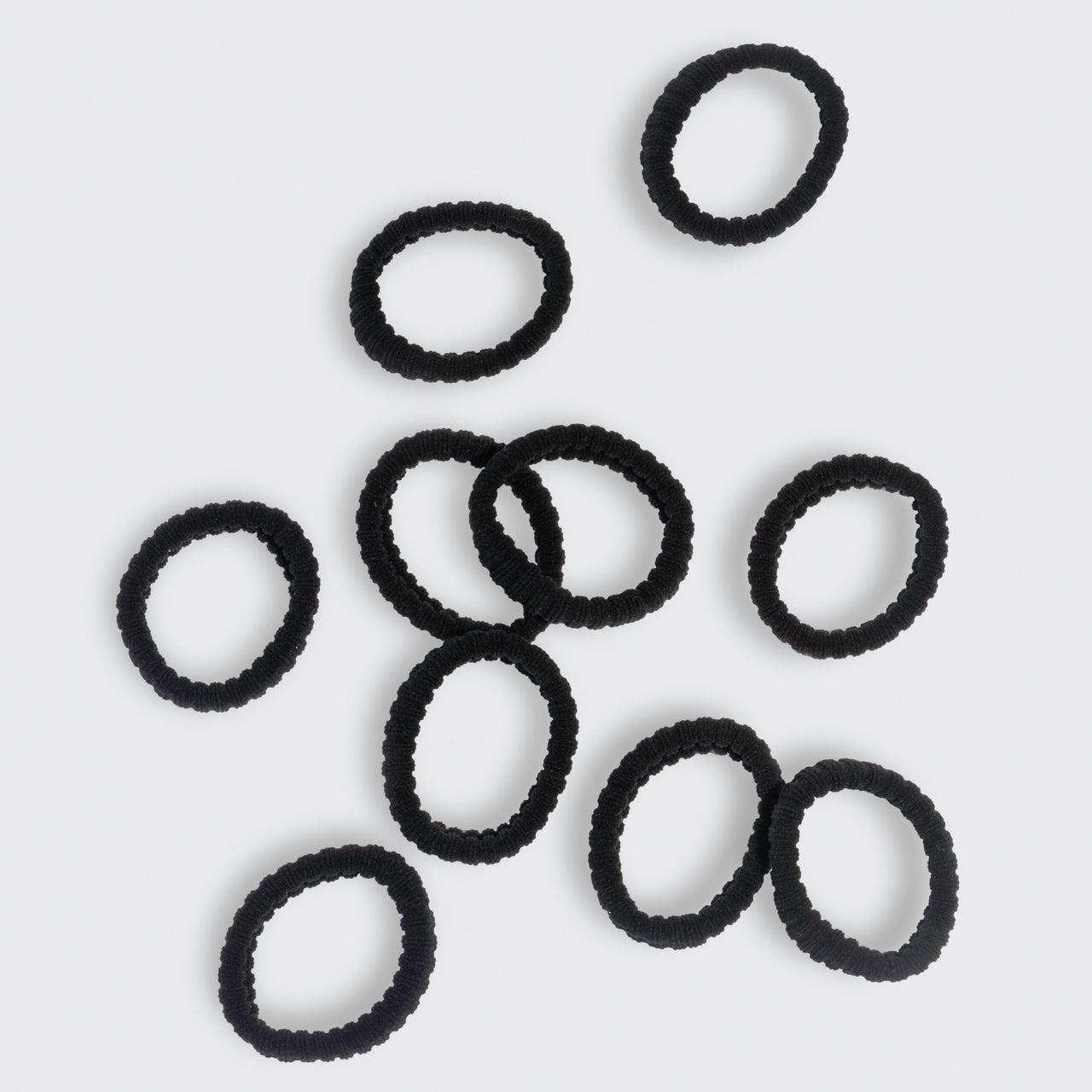 Black Ribbed Hair Elastics - Everyday Essentials