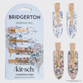 Bridgerton x Kitsch Creaseless Clips in Toile in Bloom - Everyday Essentials