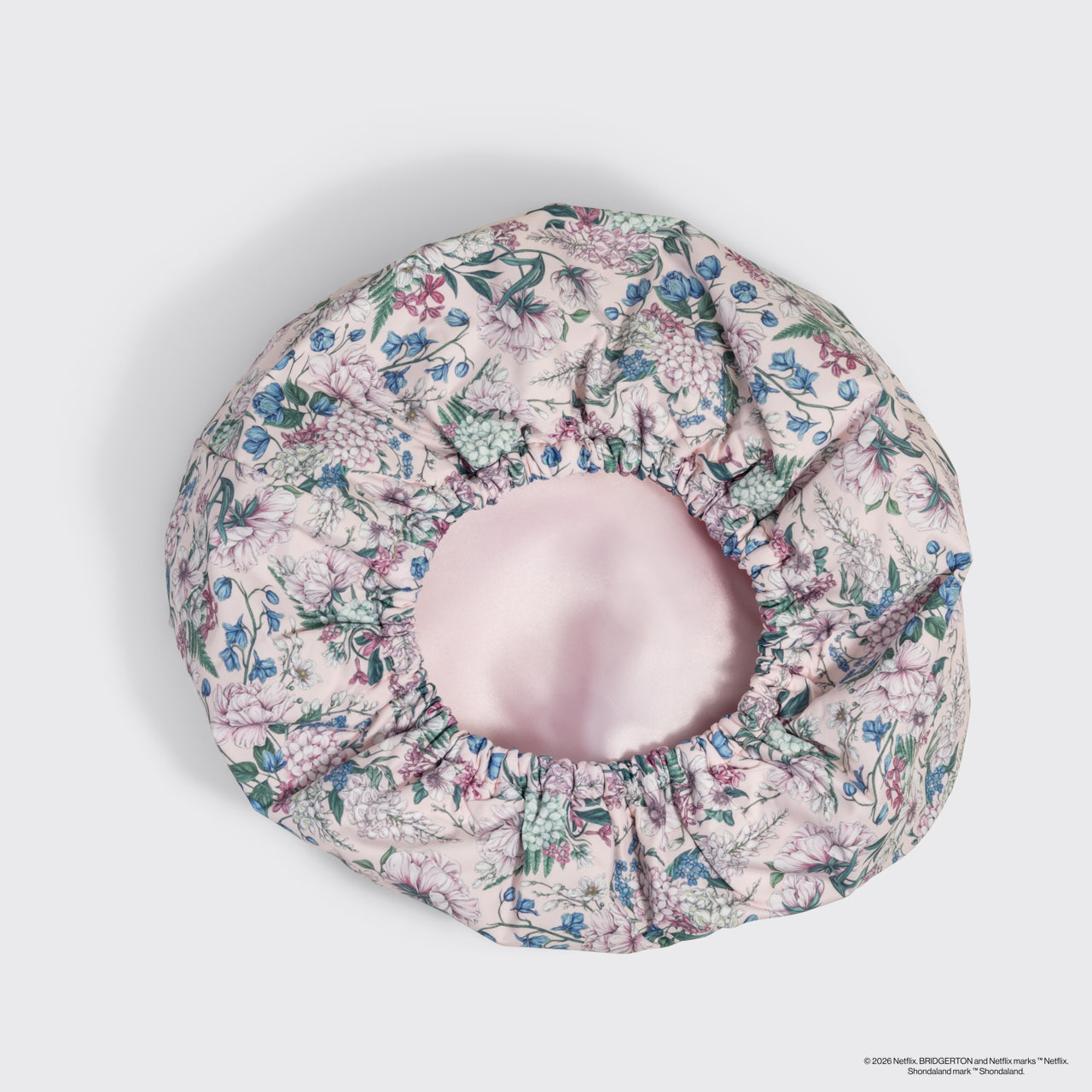Bridgerton x Kitsch Satin-Lined Flexi Shower Cap in Wisteria - Signature Selection