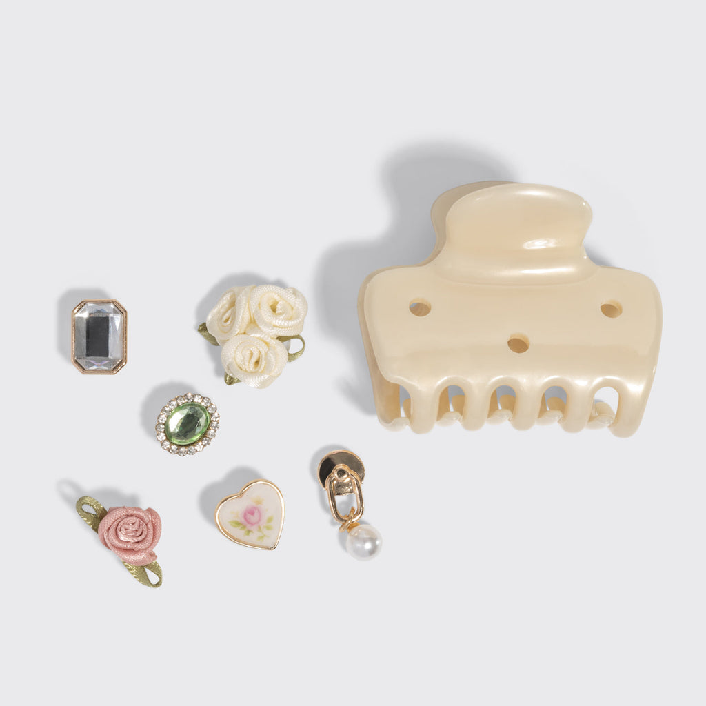 KitschPopTM Cloud Clip and Charms in Pearlized Cream - Curated Collection