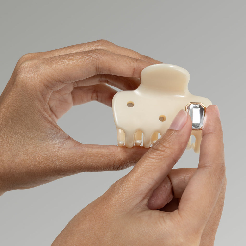 KitschPopTM Cloud Clip and Charms in Pearlized Cream - Curated Collection