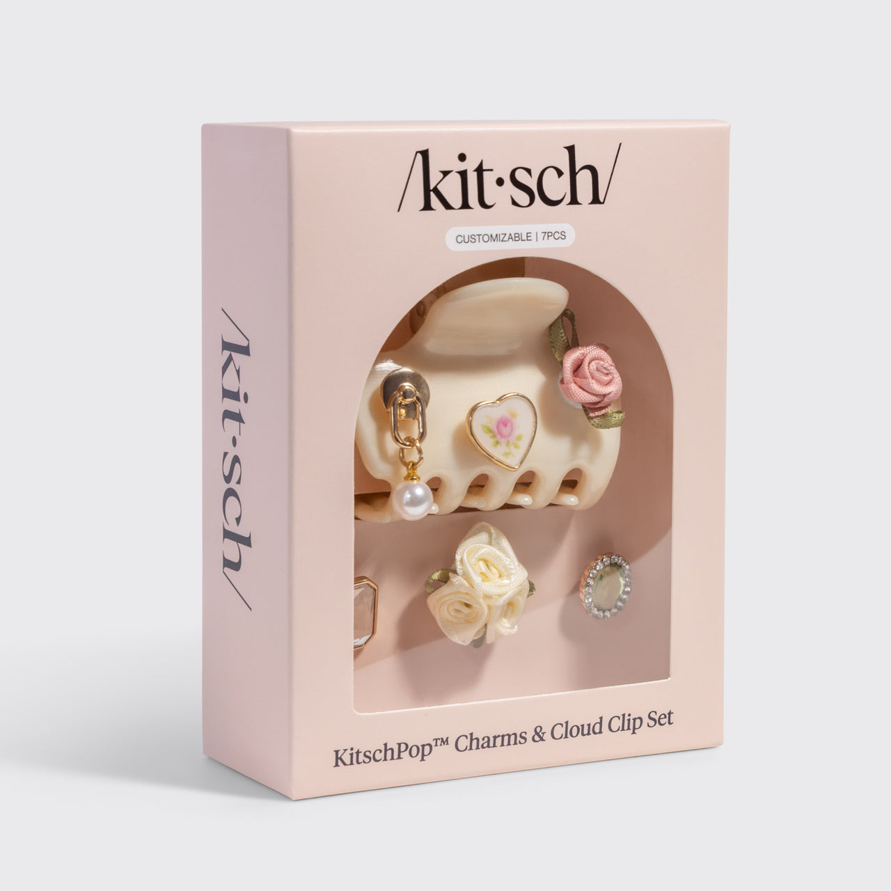 KitschPopTM Cloud Clip and Charms in Pearlized Cream - Curated Collection