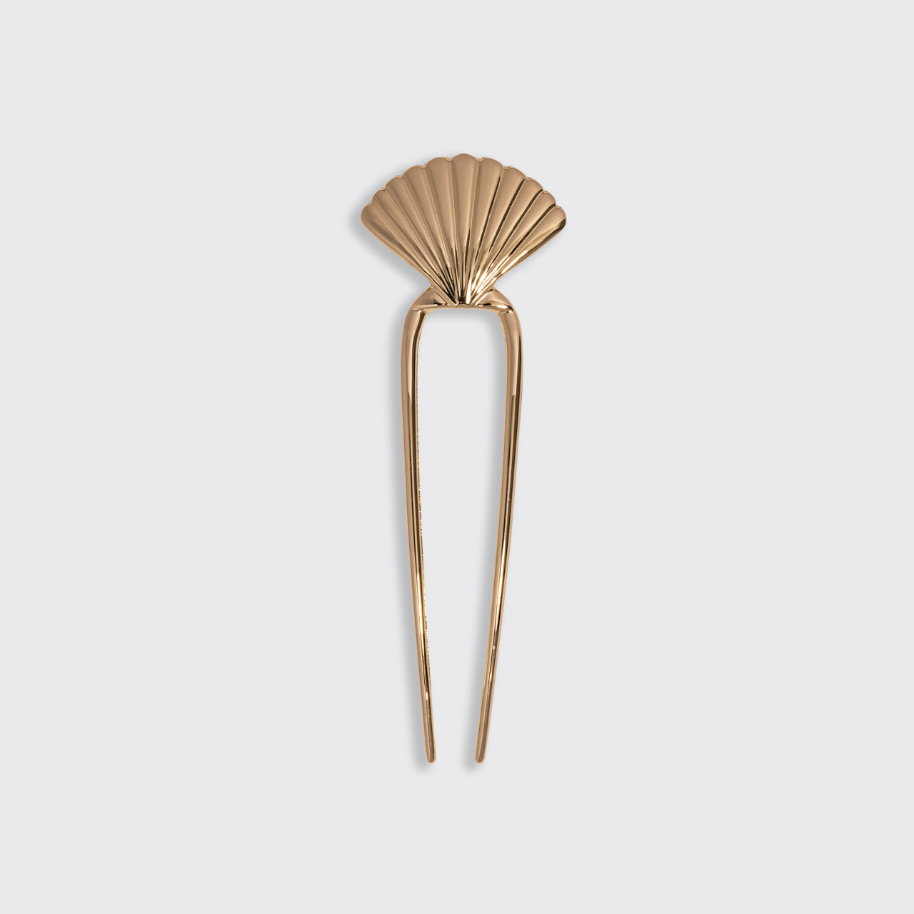Metal Clam Shell French Hair Pin - Gold - Signature Selection