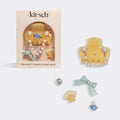 KitschPopTM Coastal Cottage Cloud Clip Set in Butter Yellow - Curated Collection