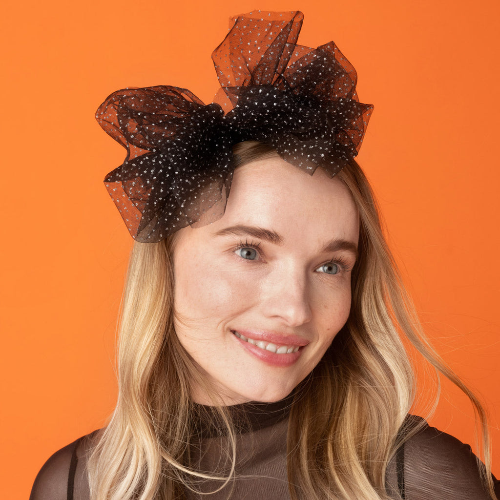 Black Glitter Tulle Headband - Signature Selection